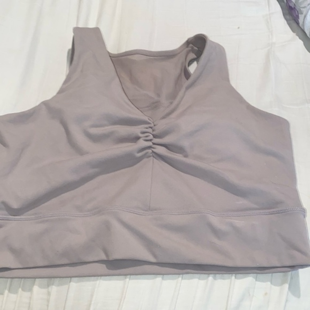 Nine West Ruched Power Mesh Back Sports Bra
